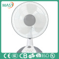16 inches white 50HZ 220V air cooling desk fan for American market made in Guangdong